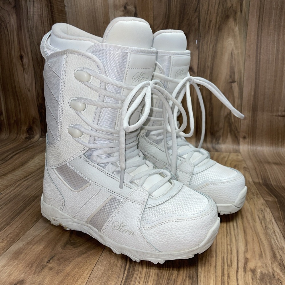 Siren Lux Lace Snowboard Boots White Women's Size 7